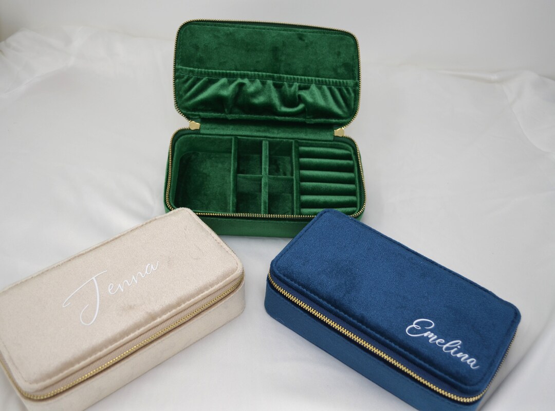 100 Italian Velvet Custom Jewelry Case, Velvet Jewelry Box, Christmas