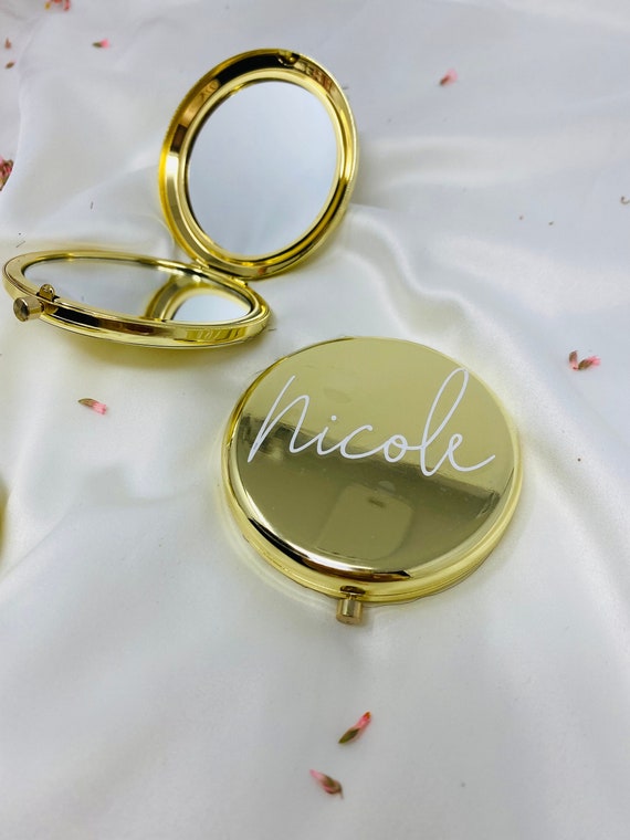 Engraved Compact Mirror - Monogrammed