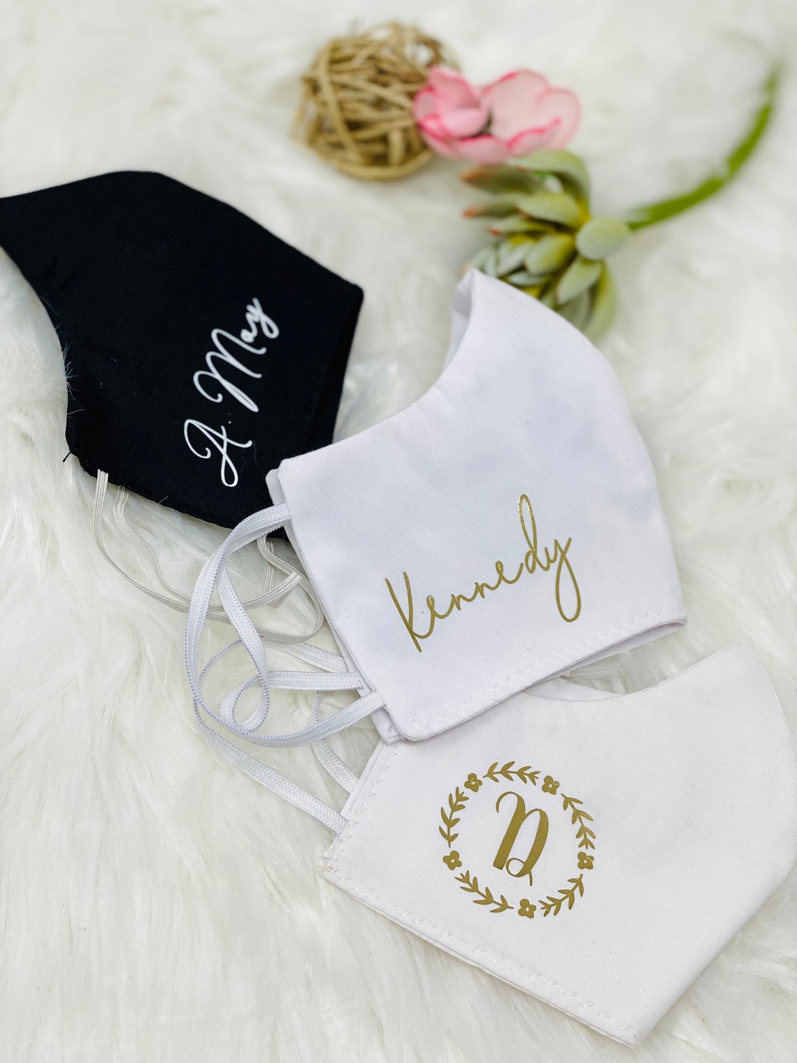 Customizable Face Mask Custom Name Personalized Face Mask Etsy