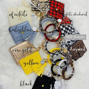 Key ring id wallet bracelet Clearance