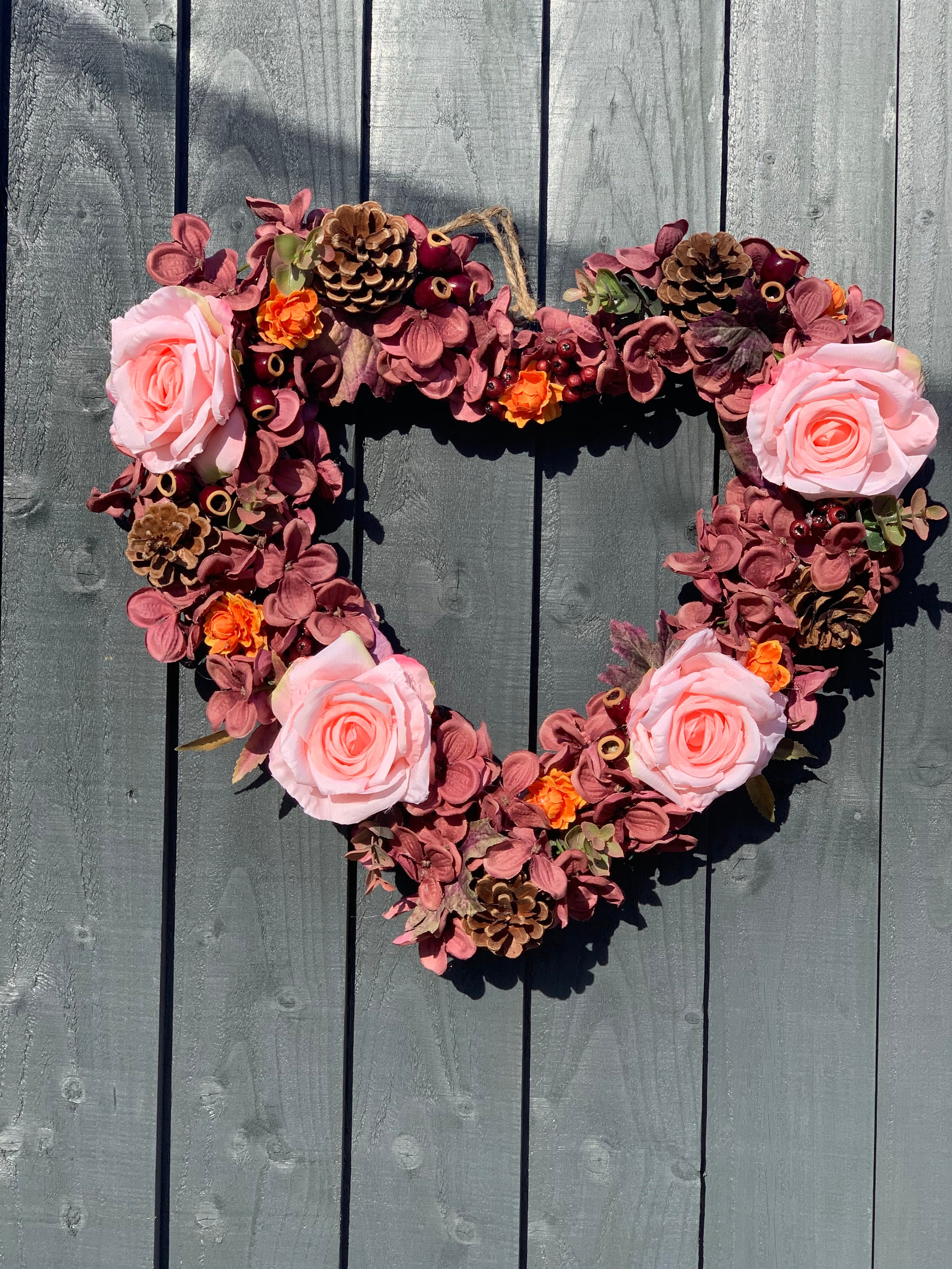Couronne De Cœur En Rotin à Suspendre – Décoration Murale Romantique Pour Anniversaire, Mariage, Fête