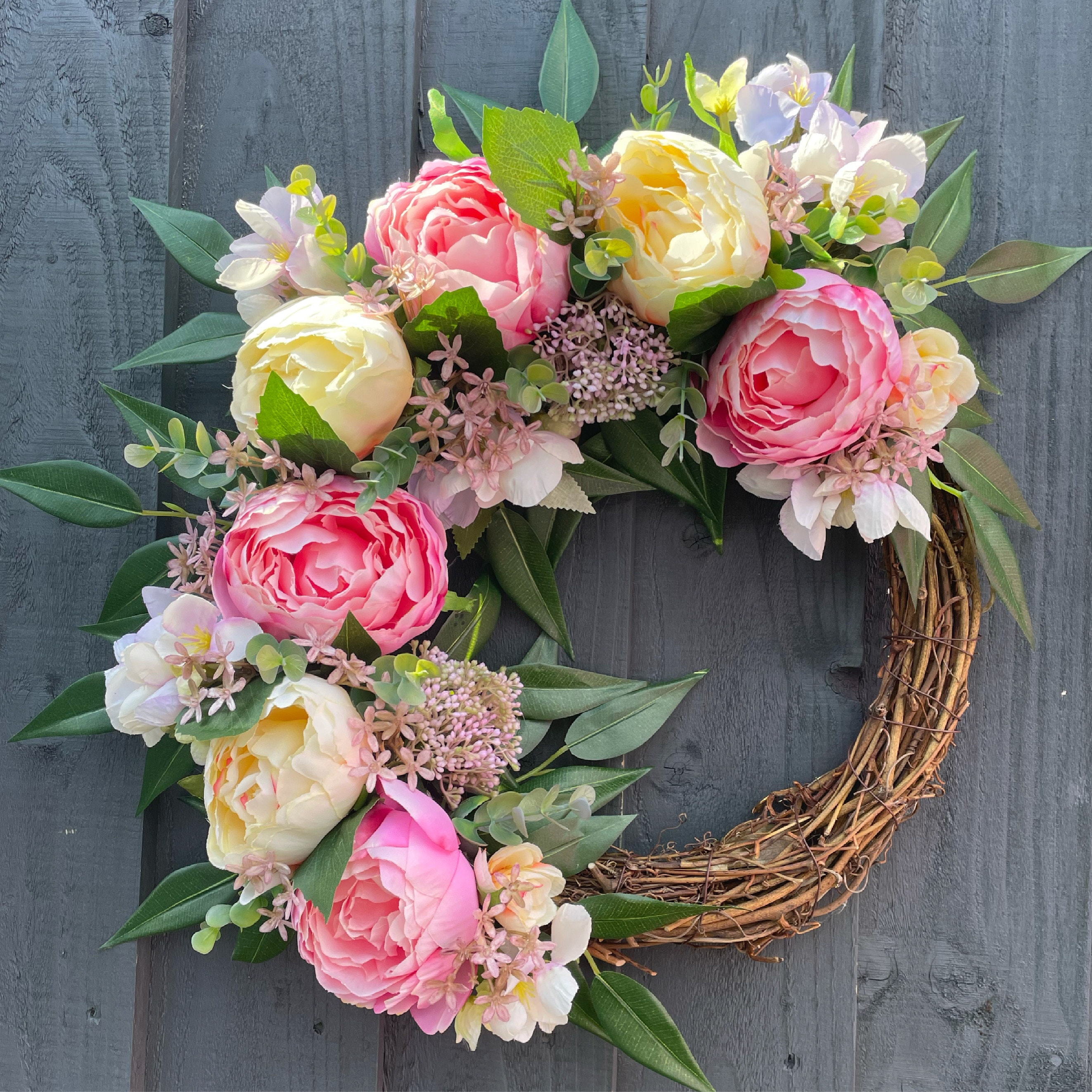 Peony wreath 2024