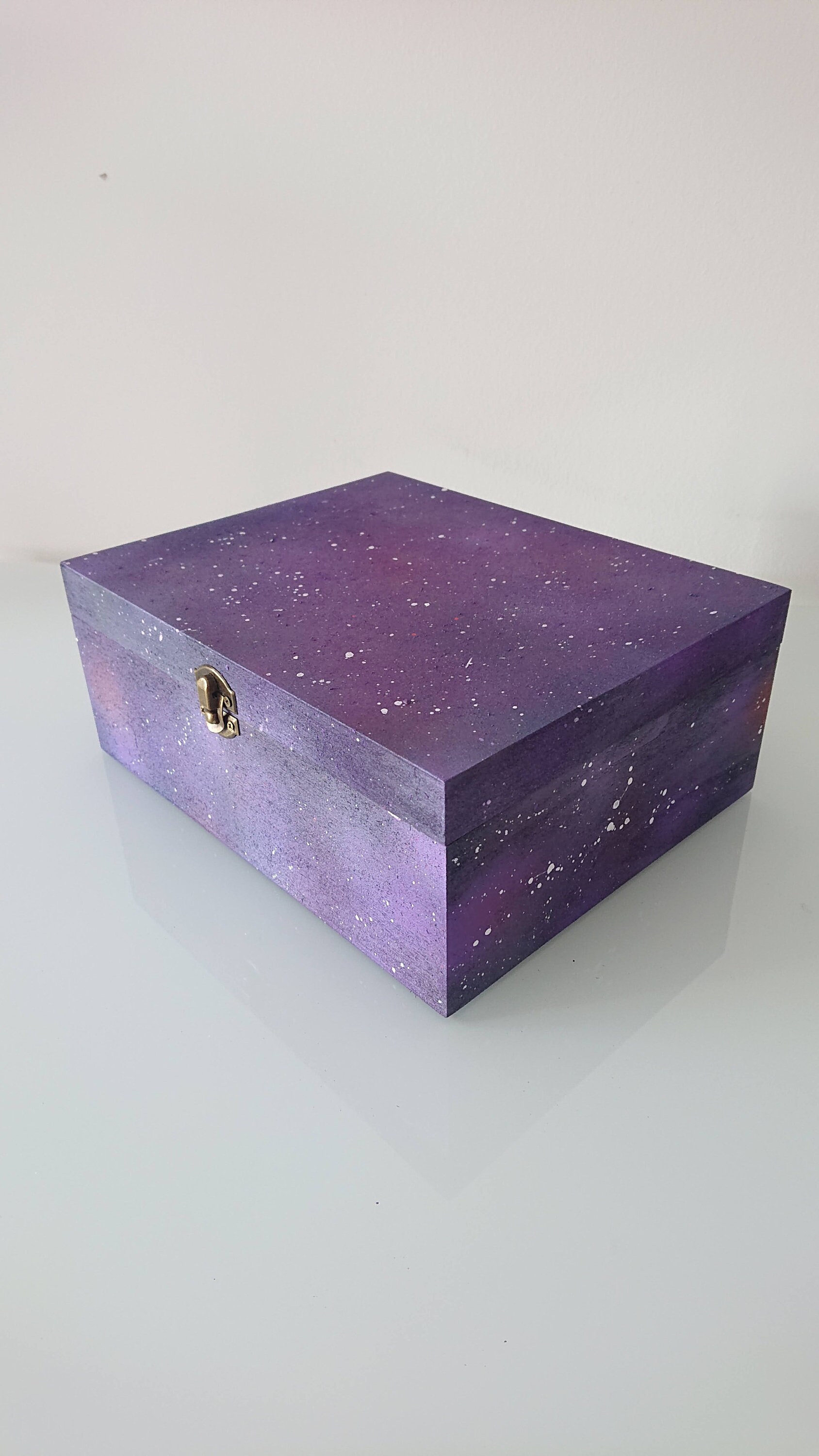 Galaxie Handgemalt Holz Galaxie Astrologie Sterne Andenken Box | Etsy