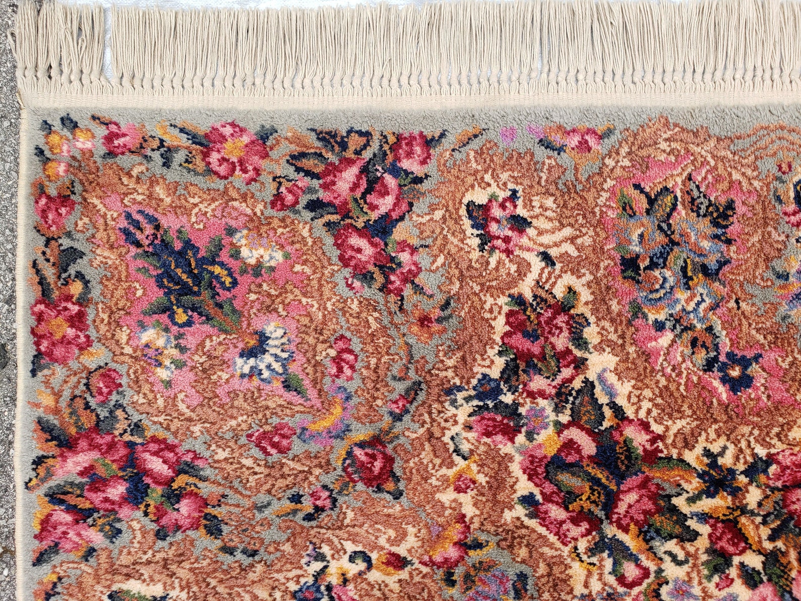 10x14 Karastan Rug Red Medallion Kirman 762 Wool Karastan Etsy