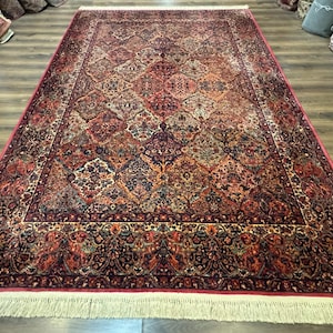 Karastan Multicolor Panel Kirman Rug #717, Wool Karastan Carpet