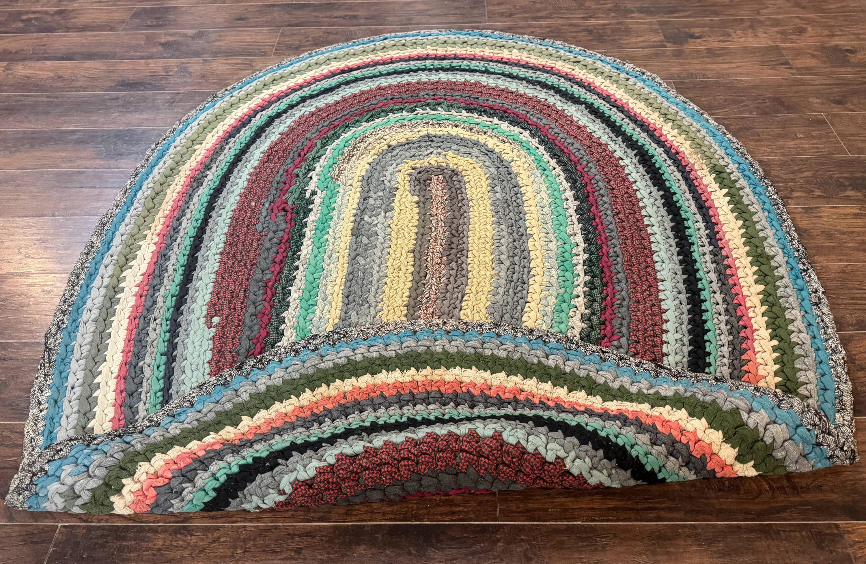 Rouleau De Bandes De Laine Vintage - 2-2,5 Pouces - Pour Tapis, Tressage, Crochet Et DIY