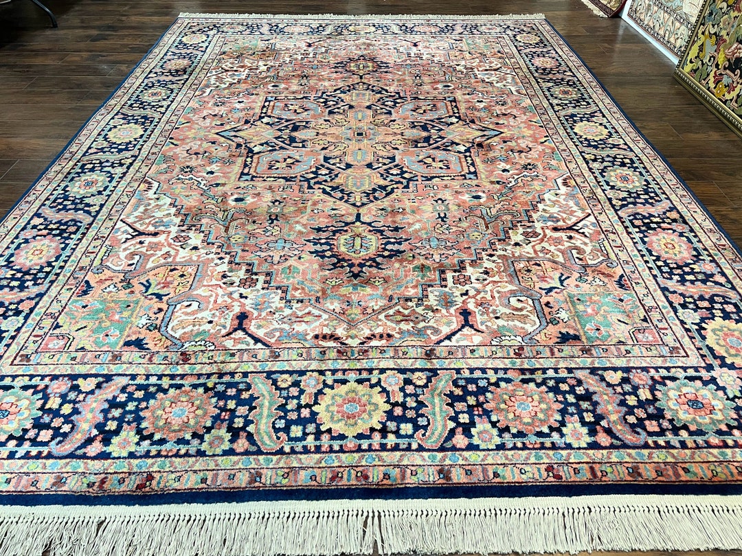 Karastan Rug 8.8 X 12, Karastan Heriz 726, Wool Pile Karastan Area Rug, Rare Hard to Find