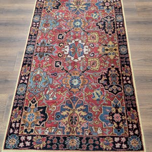 Karastan Rug 3x5, Williamsburg Kirman Vase #557, Vintage Discontinued Wool Carpet