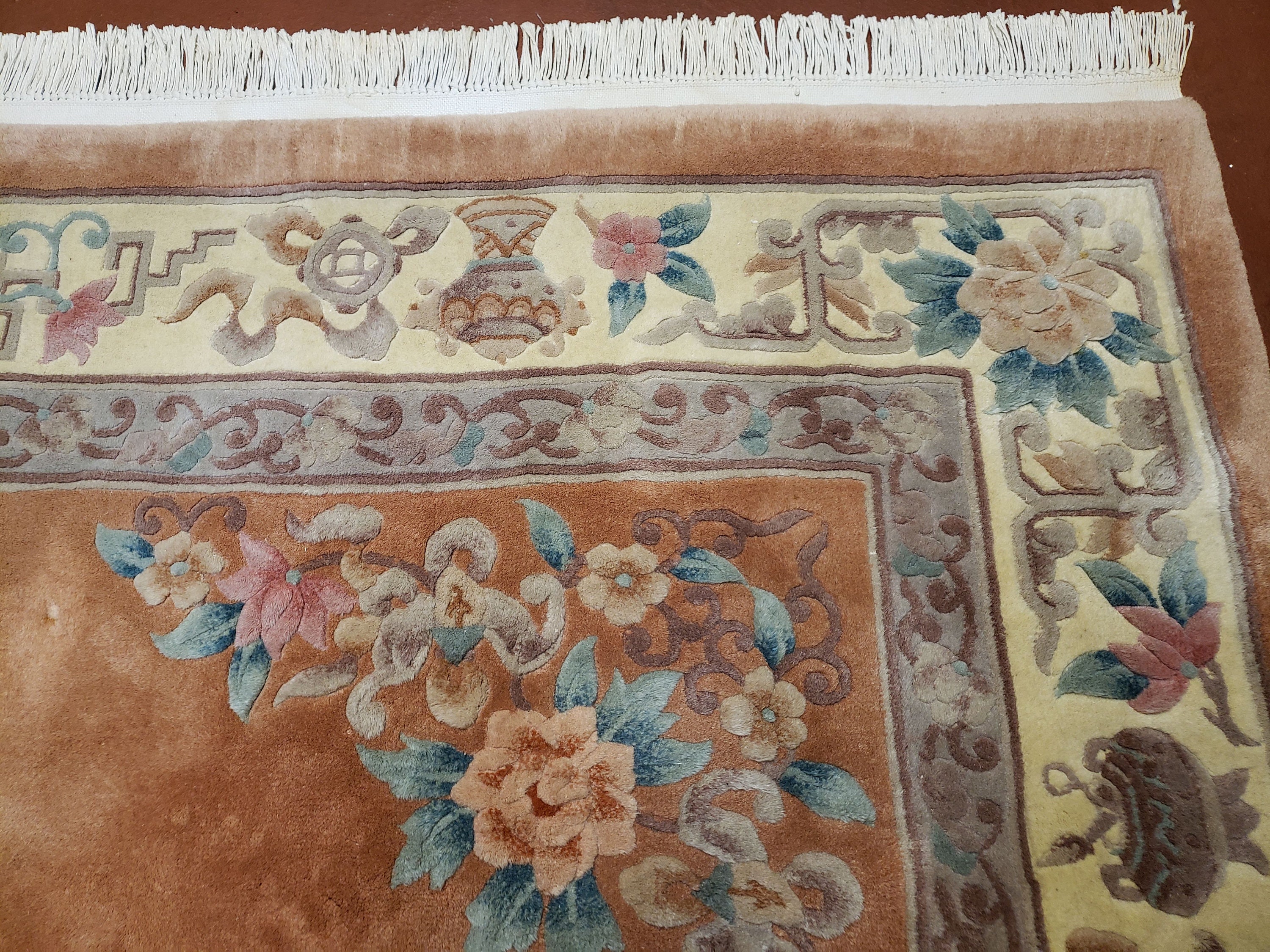 8x10 Chinese Carving Rug 8 x 10 Chinese Art Deco Carpet 90 Etsy