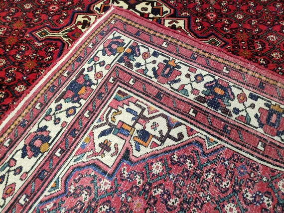 Tribal Persian Rug, Village Rug, Mahi Fish Pattern, Hand Tribal Persian Rug, Village Rug, Mahi Fish Pattern, Hand