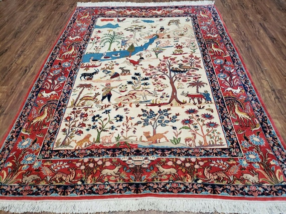 犬(チワワ）絵画絨毯  高級ペルシャ絨毯 ウール・シルク手織 犬(チワワ）絵画絨毯 高級ペルシャ絨毯 ウール・シルク手織