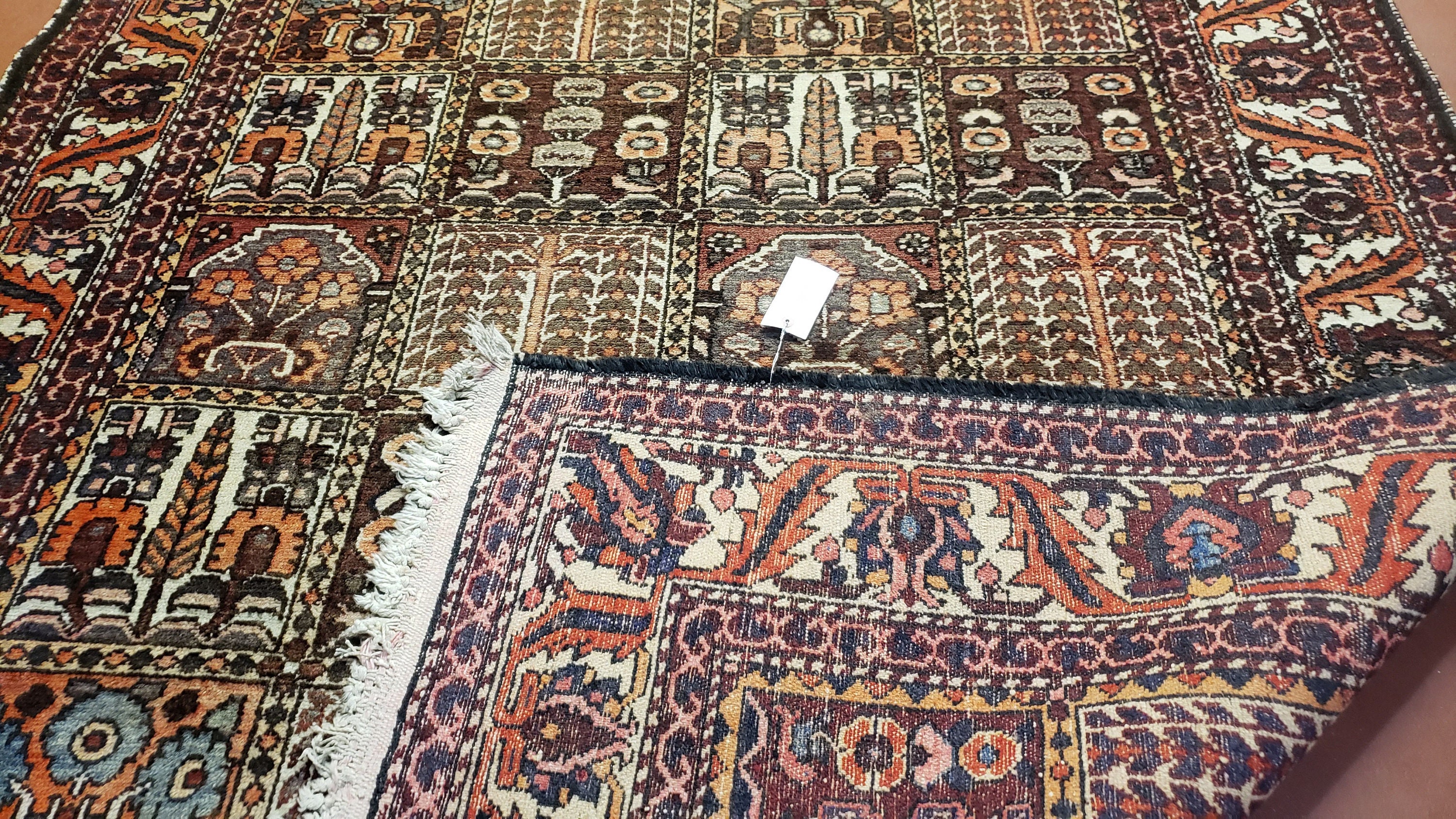 2.5'x4' Traditional Persian Carpet Four Seasons Vantage Turkish