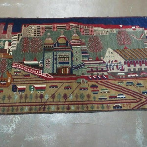 3 &#39;X 5&#39; Nuovo tappeto pittorico in lana tribale afghano fatto a mano afghano # 302
