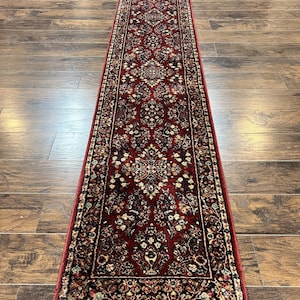 Antique Karastan Runner Rug 2x12, Karastan Sarouk #785, Original Collection, 700 Series, 2 x 12 Runner for Hallway, Wool Karastan Rug, Rare