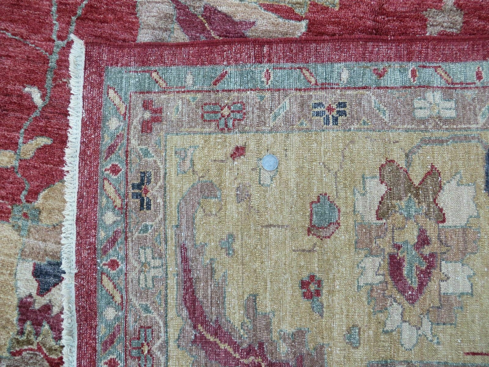 12' X 18' Vintage Handmade Egyptian Wool Red Area Rug Etsy