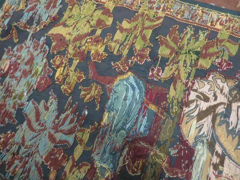 4' X 5' Antique Tapestry Belgium Handmade Petitpoint Etsy