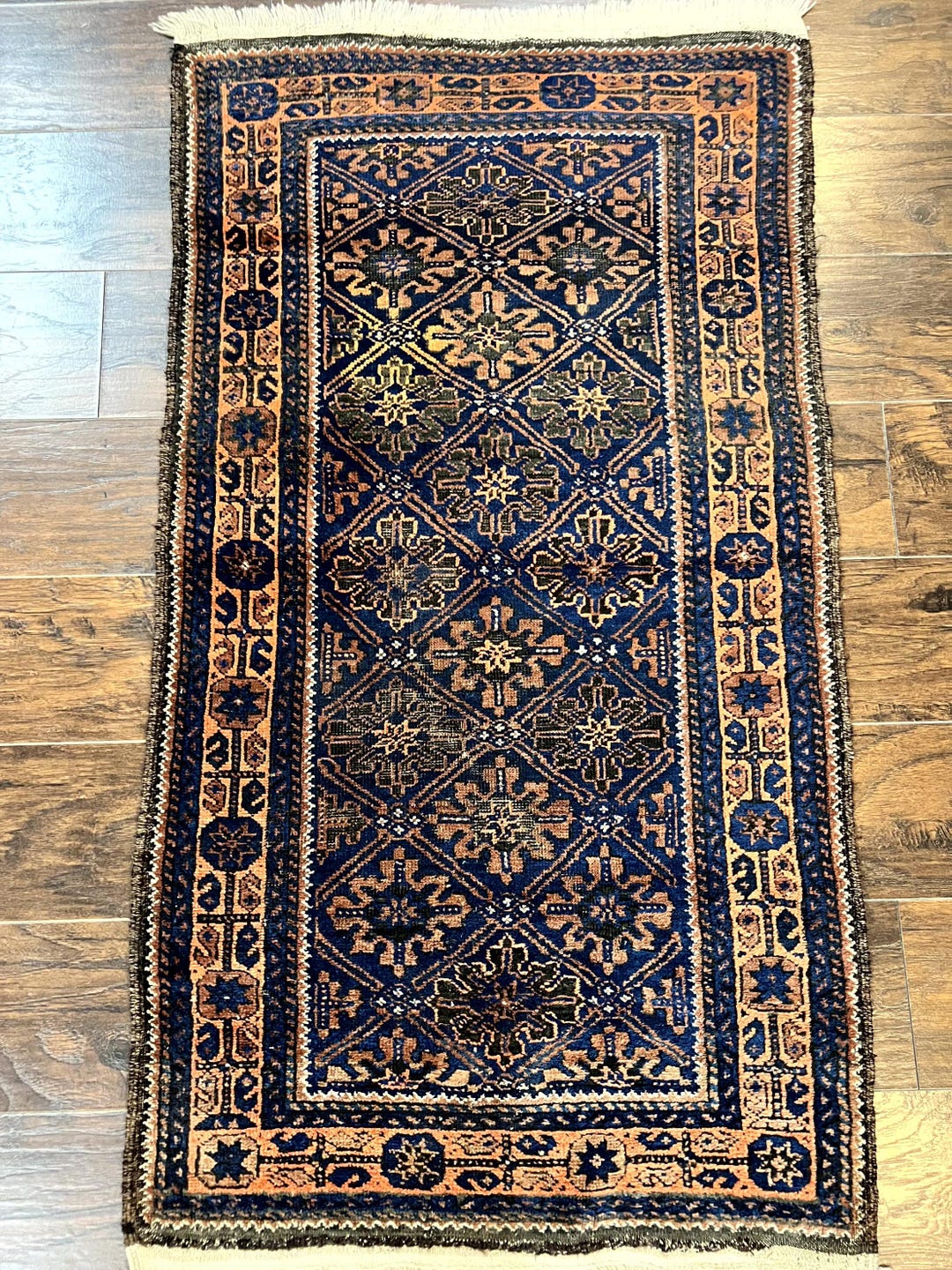 Small Persian Rug Use Small Antique Persian Rug 2.7 X 4.7, Handmade Wool Rug, Navy Blue ...