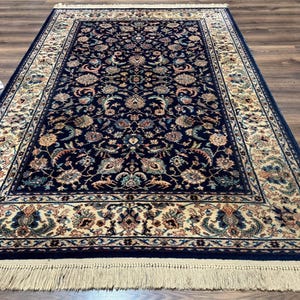 Karastan Rug #747, Indigo Ta'briz 5.9 x 9