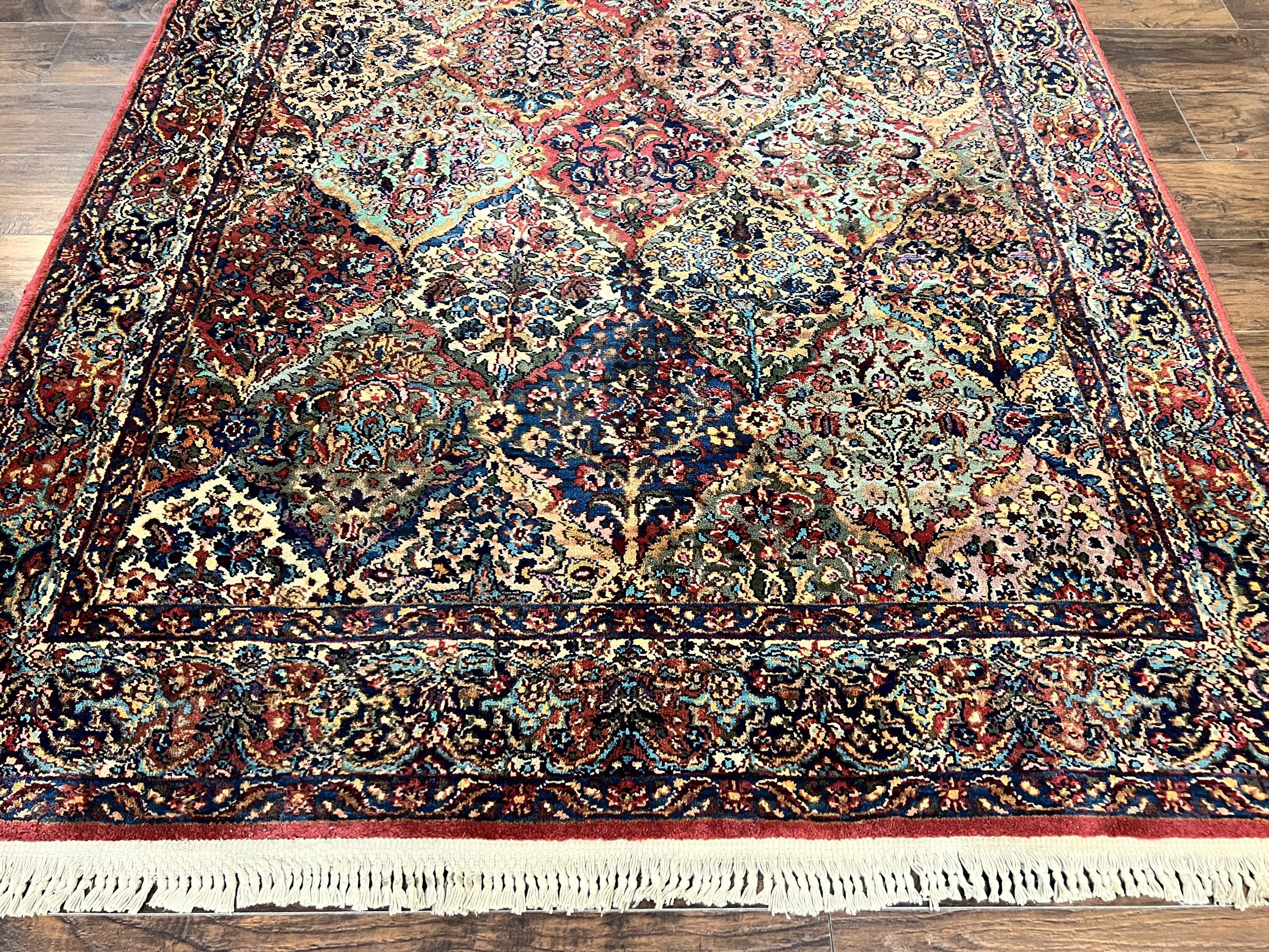 Karastan Multicolor Panel Kirman Rug #717, Wool Karastan Rug 5' 9
