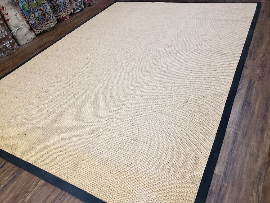 Jute Rug 8x10 Natural Jute Fiber Area Rug Natural Sisal Area Etsy