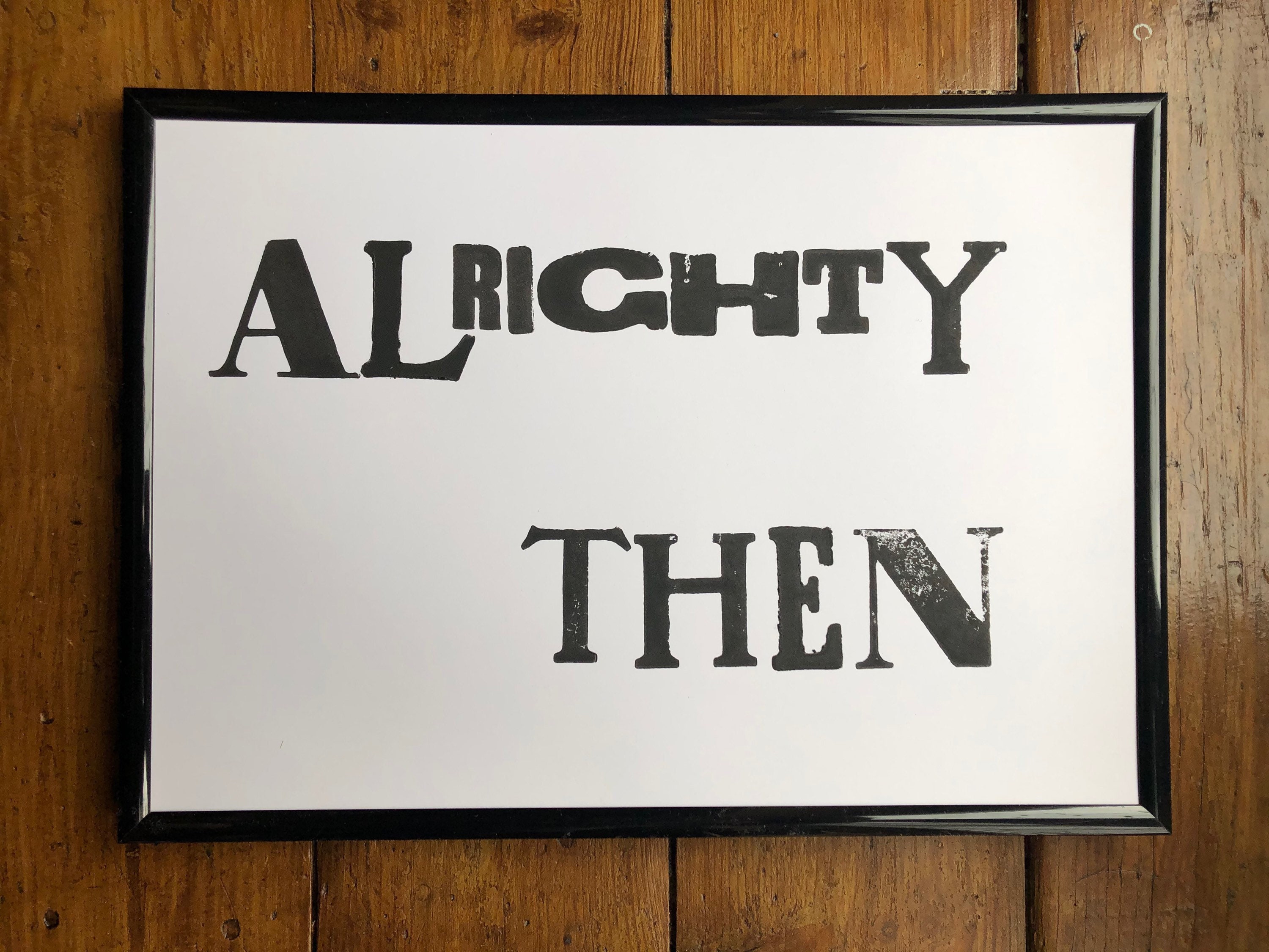Ace Ventura movie quote letterpress print | Etsy