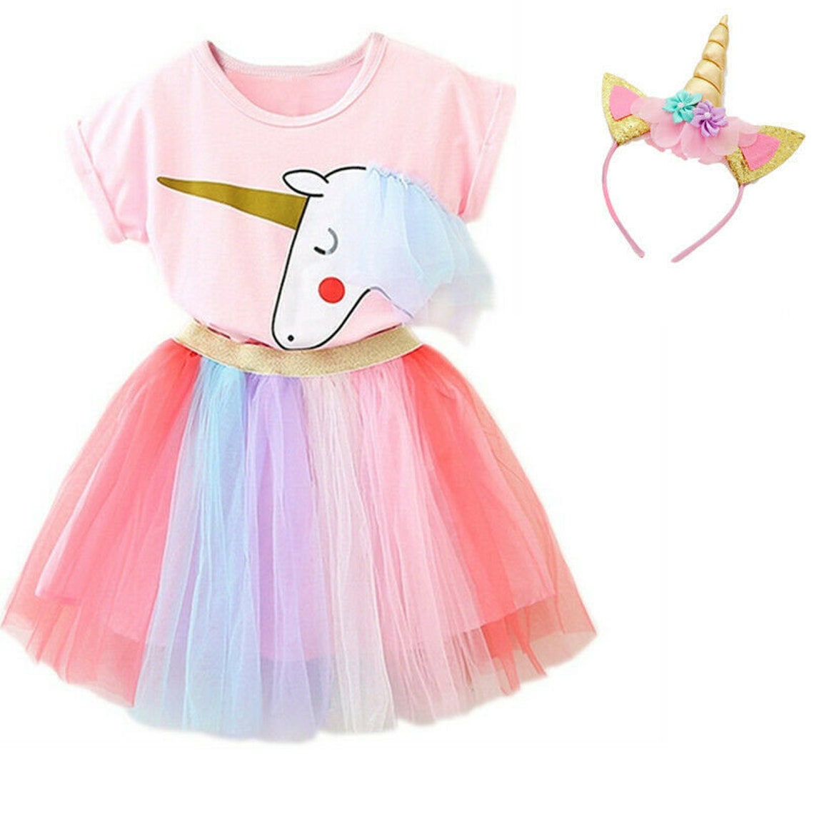 3pcs set Unicorn baby girl outfit Unicorn birthday theme Etsy