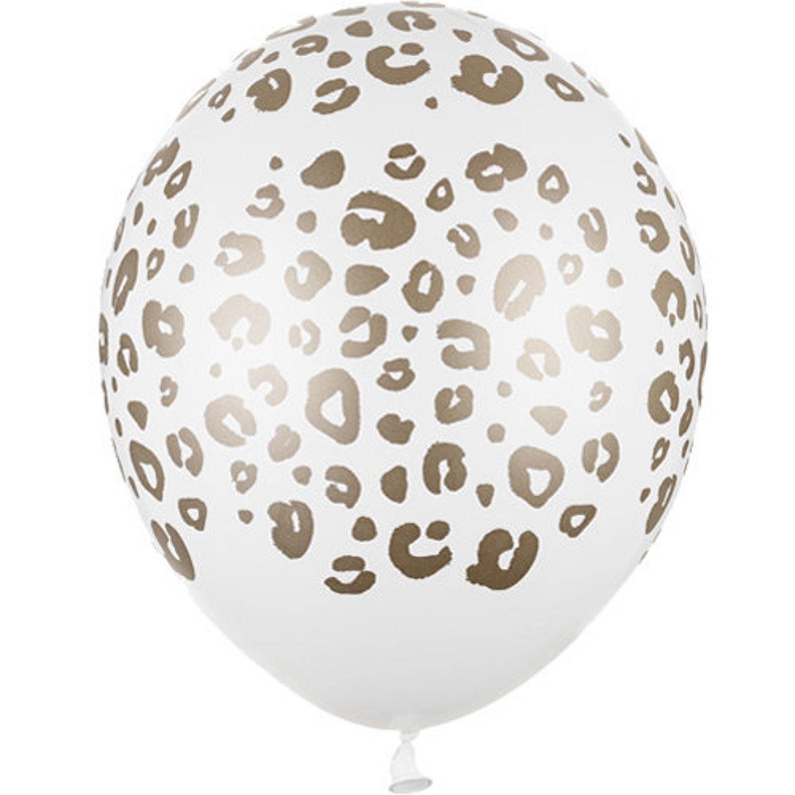 Leopard Print 12 30cm Latex Balloons White & Gold Etsy UK