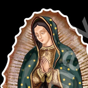 Virgen de Guadalupe .png y .svg archivo descarga instantánea cricut print and cut mexico culture