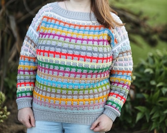 Crochet Sweater Pattern, Crochet Pullover, Crochet Summer Sweater, Crochet Summer Pattern, Pullover Crochet Pattern