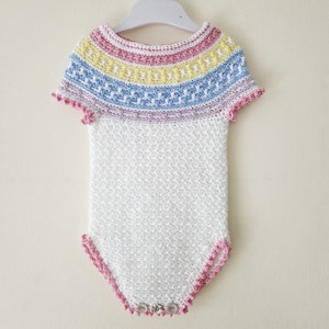 Mosaic Romper, Newborn to 24 Months