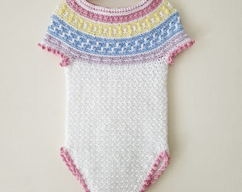 Mosaic Romper, Newborn to 24 Months