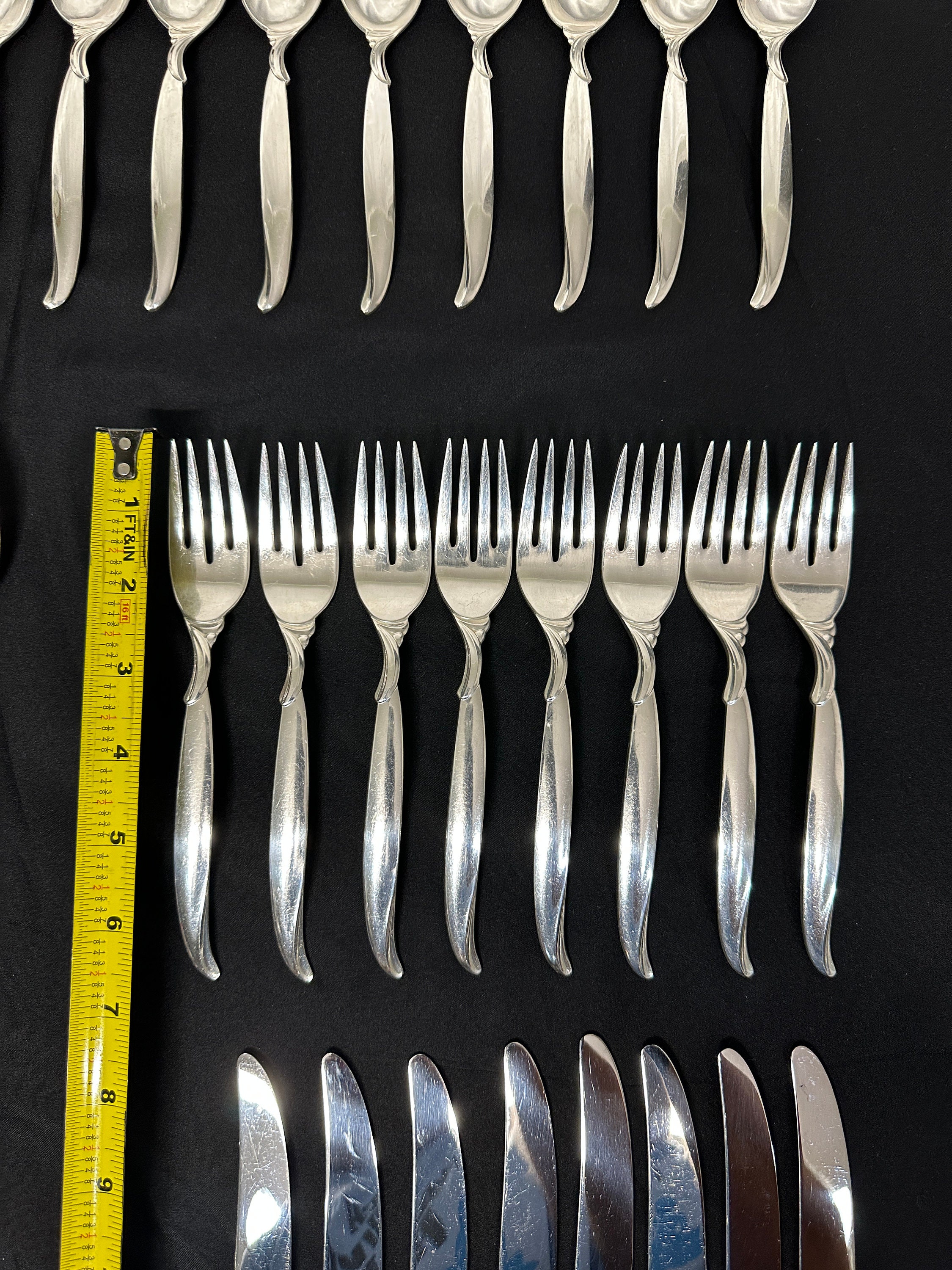 【ROGERS BROS】 FLAIR ディナーセット 4名用20本 1847 Rogers Bros Flair Silver Plated Flatware Set, 56pc