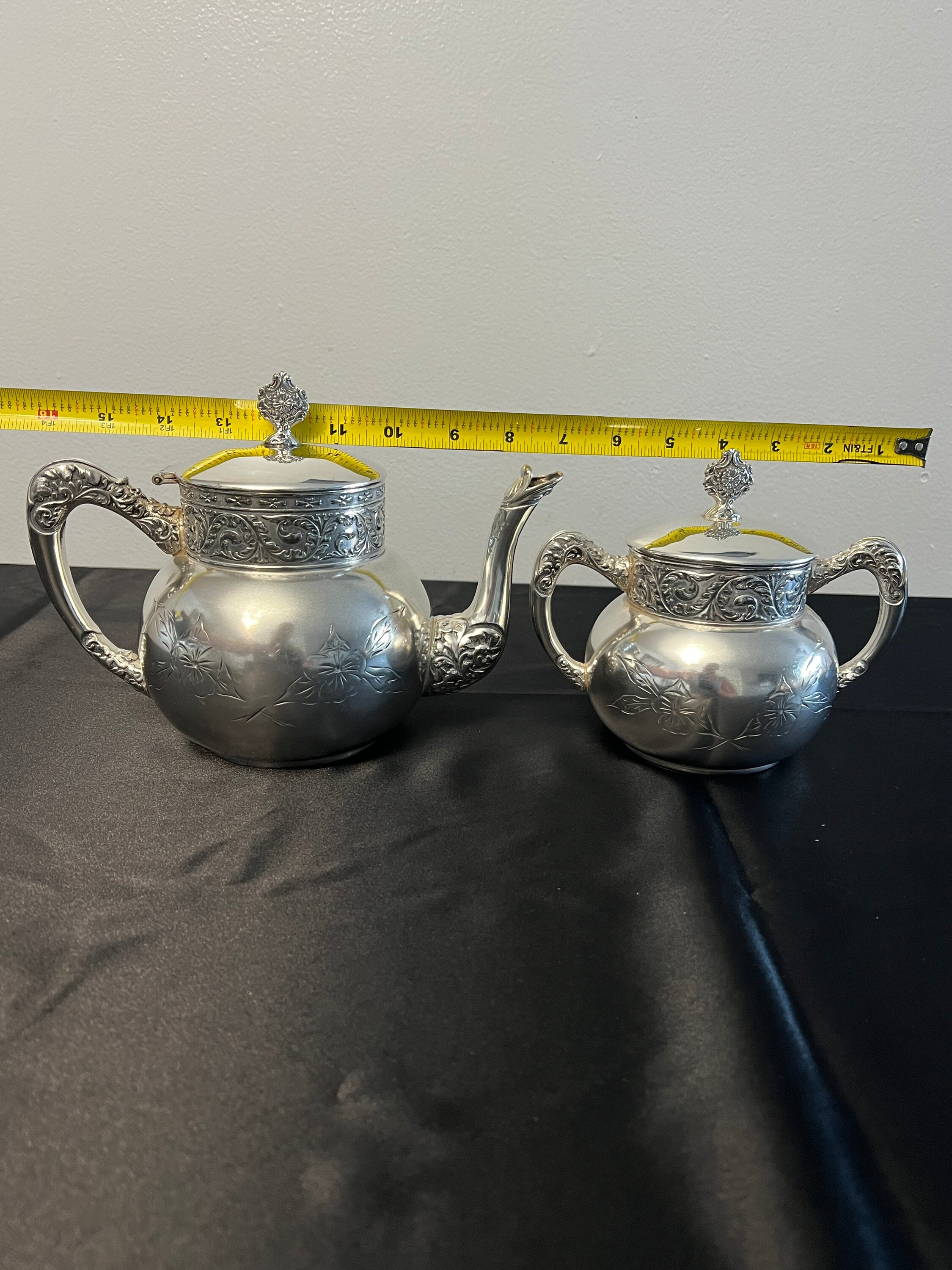 Drink & Barware Kitchen & Dining 4pc Silver Plated Tea Set made by