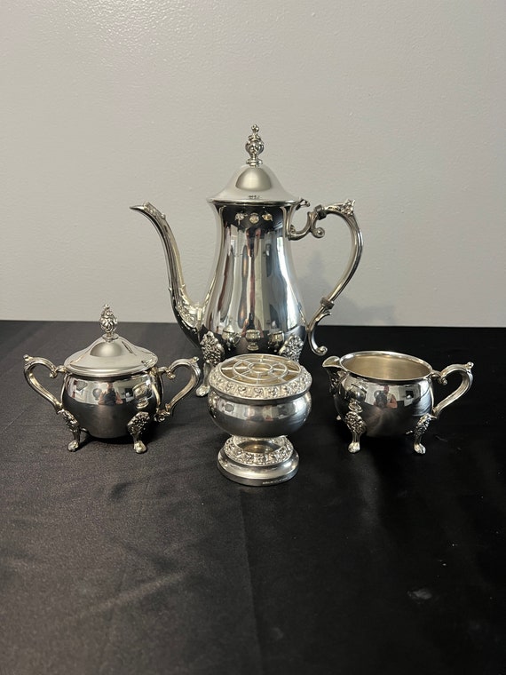 3pc Silver Plated Tea Set by Leonard Silver, Also Includes a