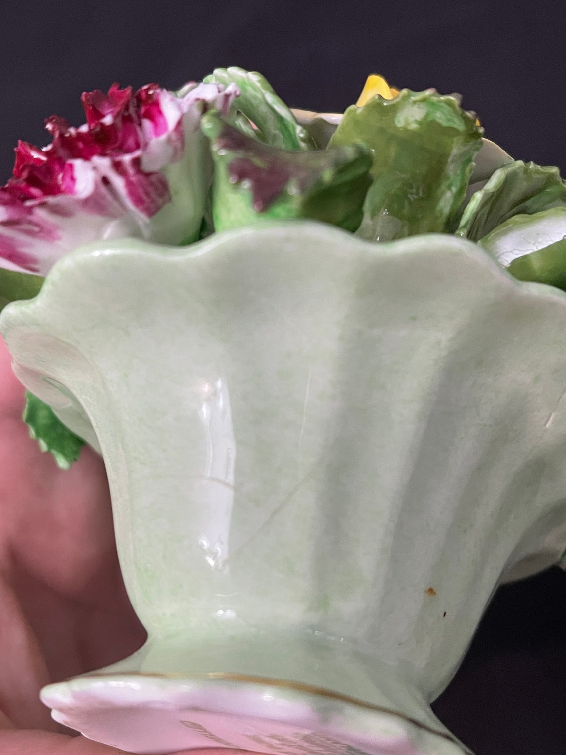 Hand Modelled Best Bone Denton China England Large Bouquet of Etsy