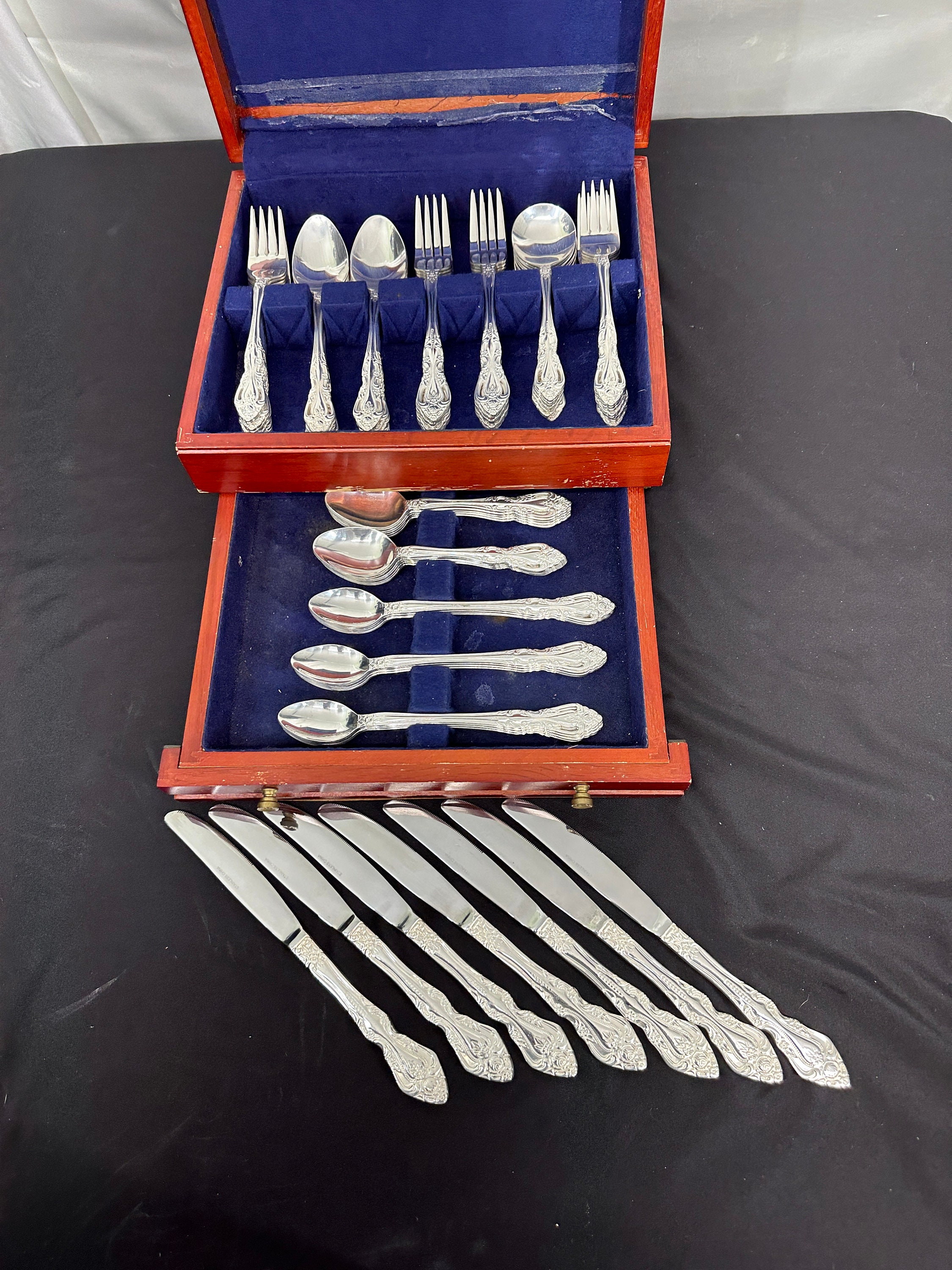 81pc Silver Plated Flatware Set From China, in Marked