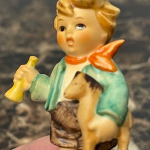 Hummel Figurine 1967 239C Boy with Toy Horse and Horn | Etsy
