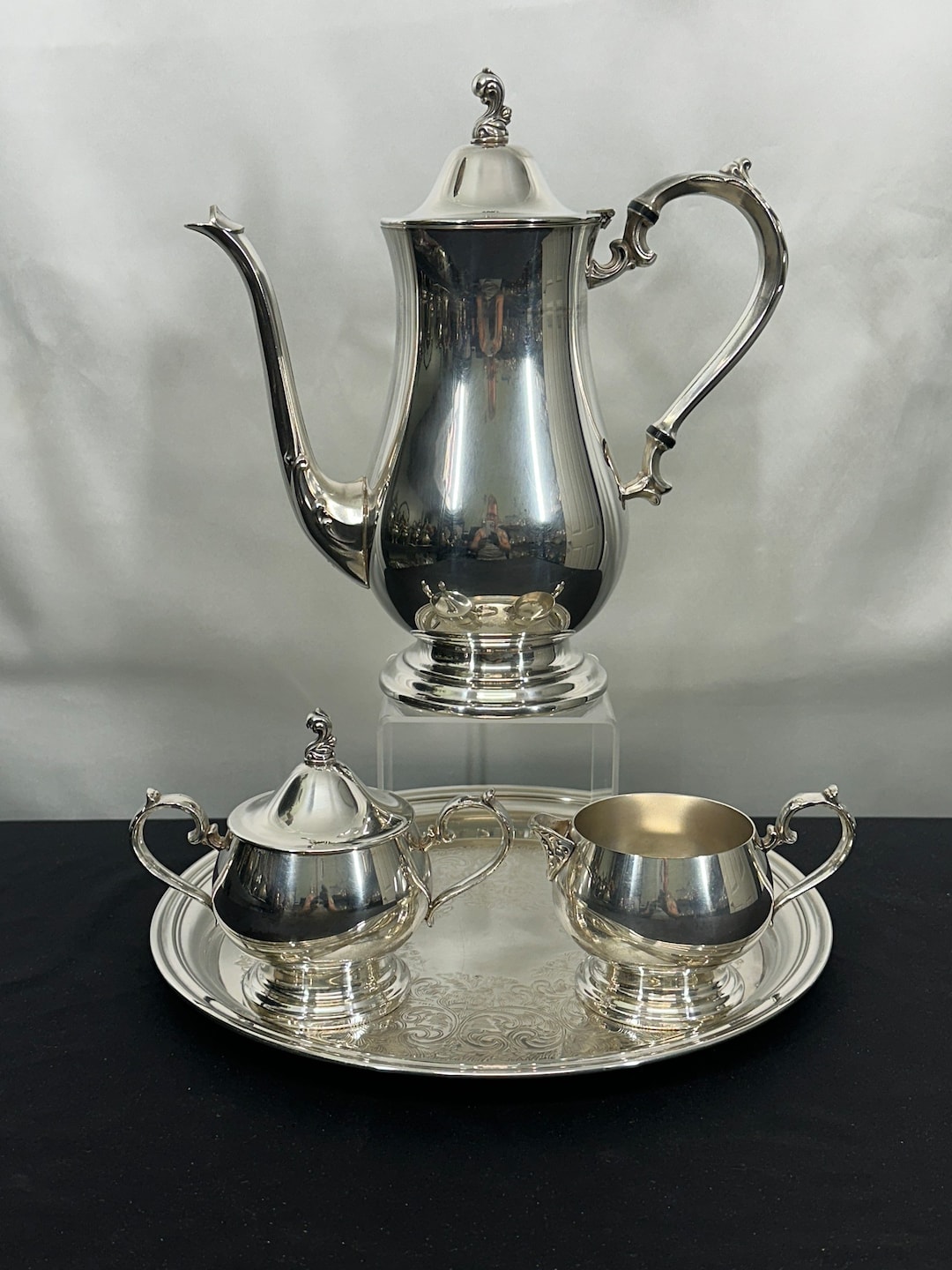 4pc Silver Plated Tea Set by Oneida, Wm Rogers - Etsy