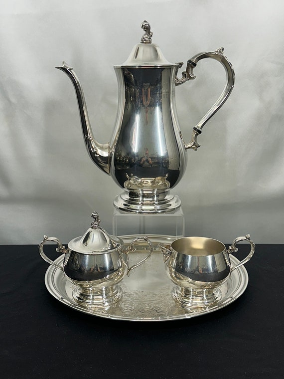 4pc Silver Plated Tea Set by Oneida, Wm Rogers - Etsy
