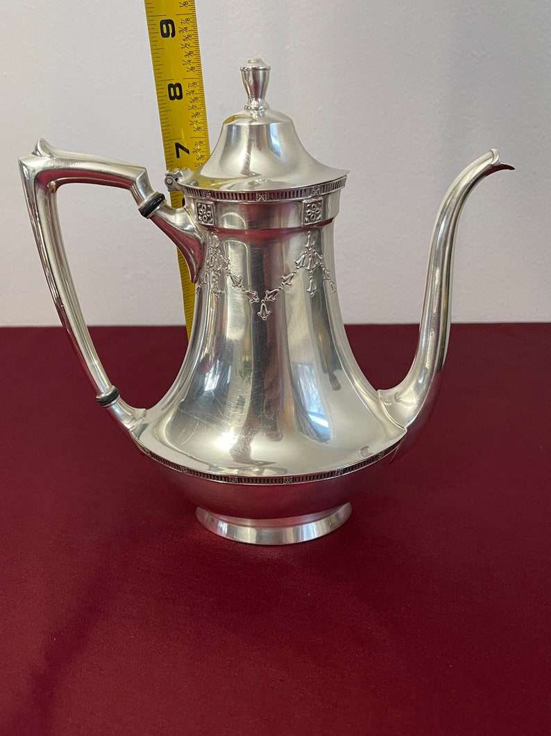 Tea Set Nickel Silver Plated by Wallingford Co Inc. 1930s Etsy