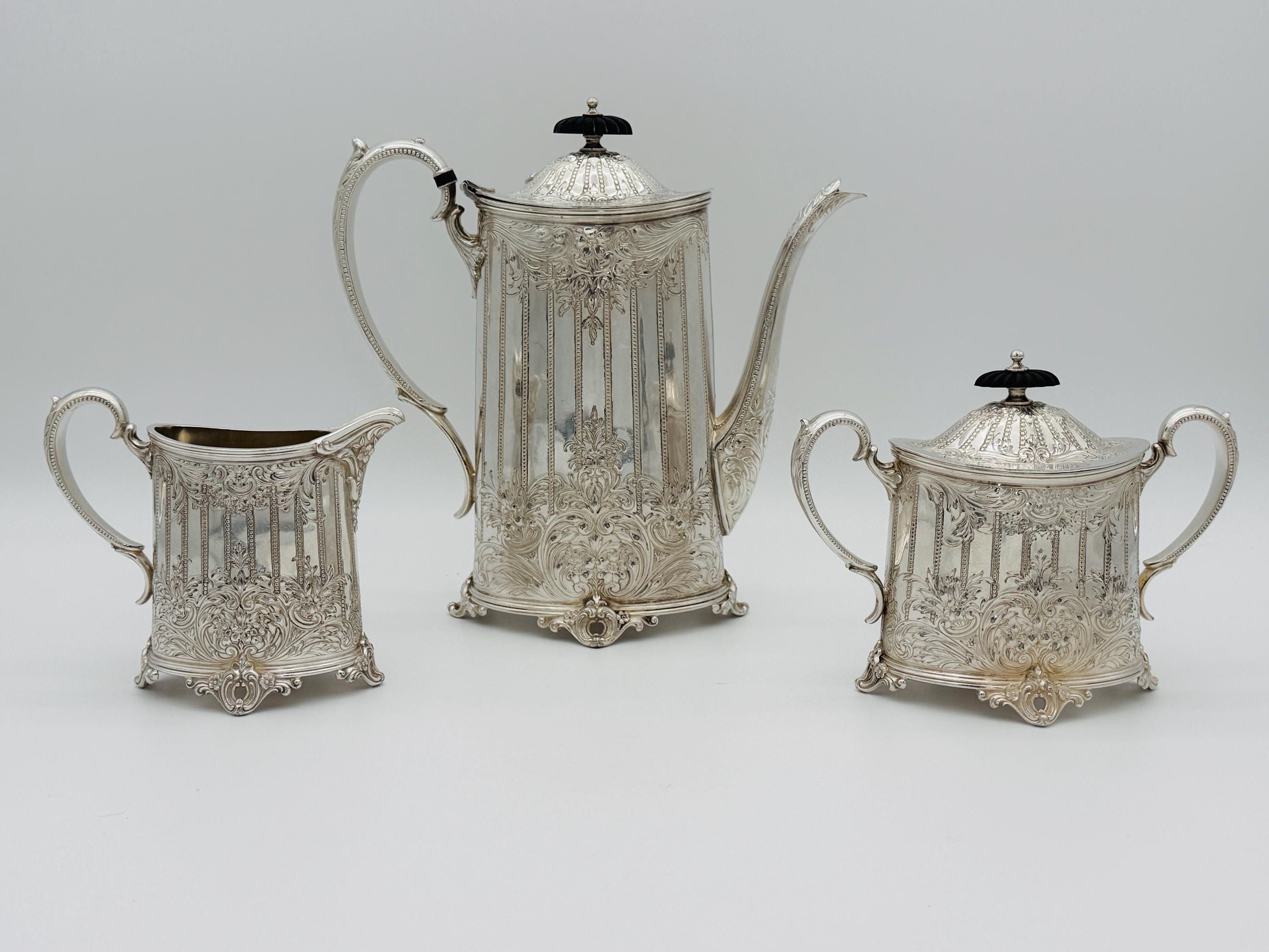 Silver Plate Tea Set Wilcox - Etsy