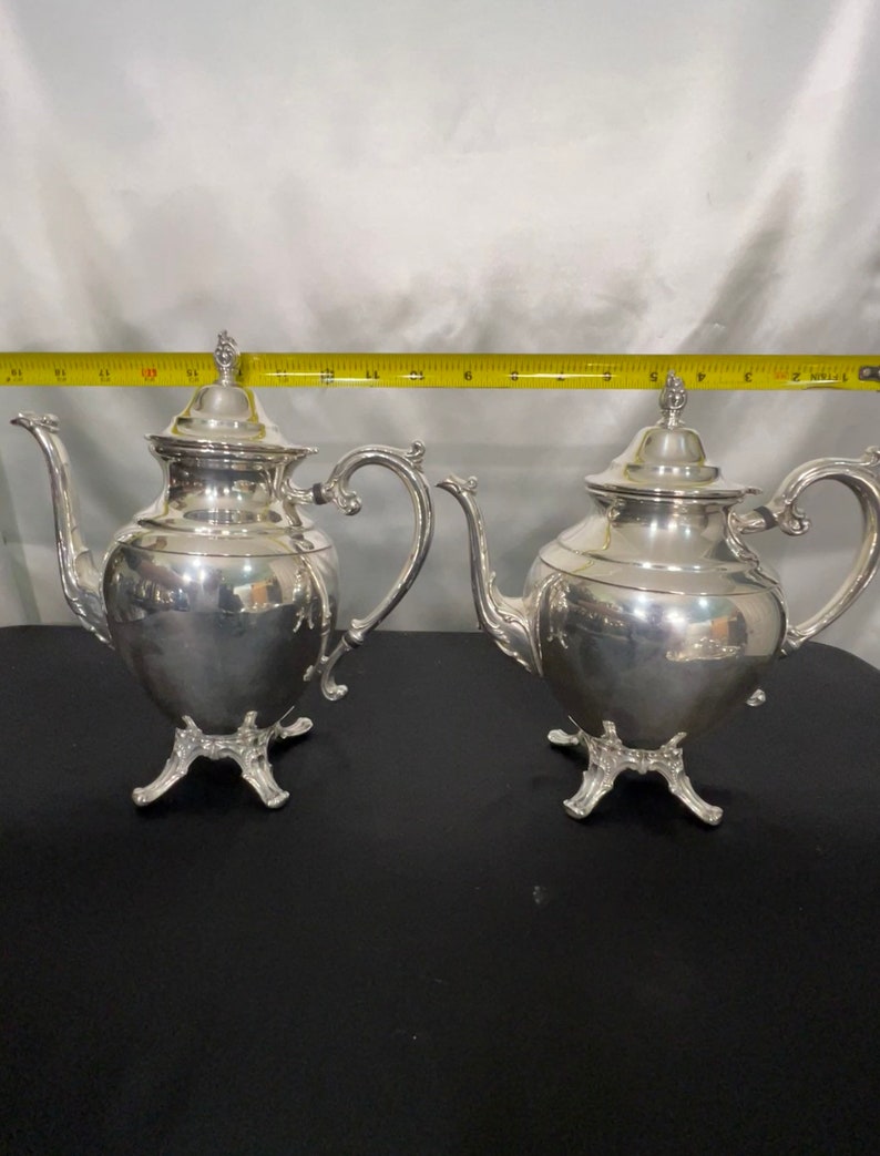 5pc Silver Plated Tea Set Pattern Number 292 WM Rogers Etsy