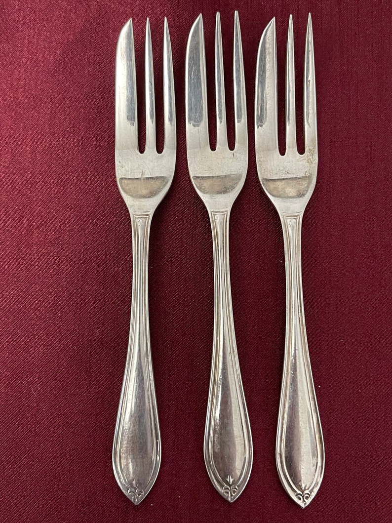 Vintage Pastry Service Set W/ 6 Pastry Forks and Pie/cake Etsy