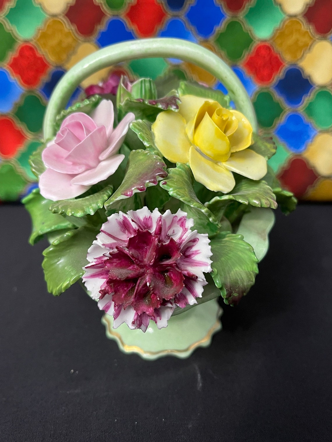 Hand Modelled Best Bone Denton China England Large Bouquet of Etsy