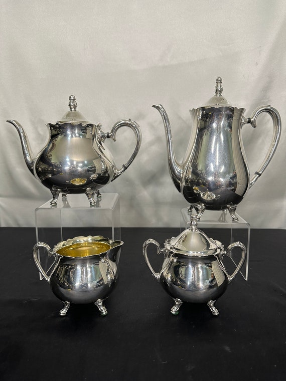 4pc Silver Plated Tea Set by Oneida, Under Their Heirloom Name - Etsy