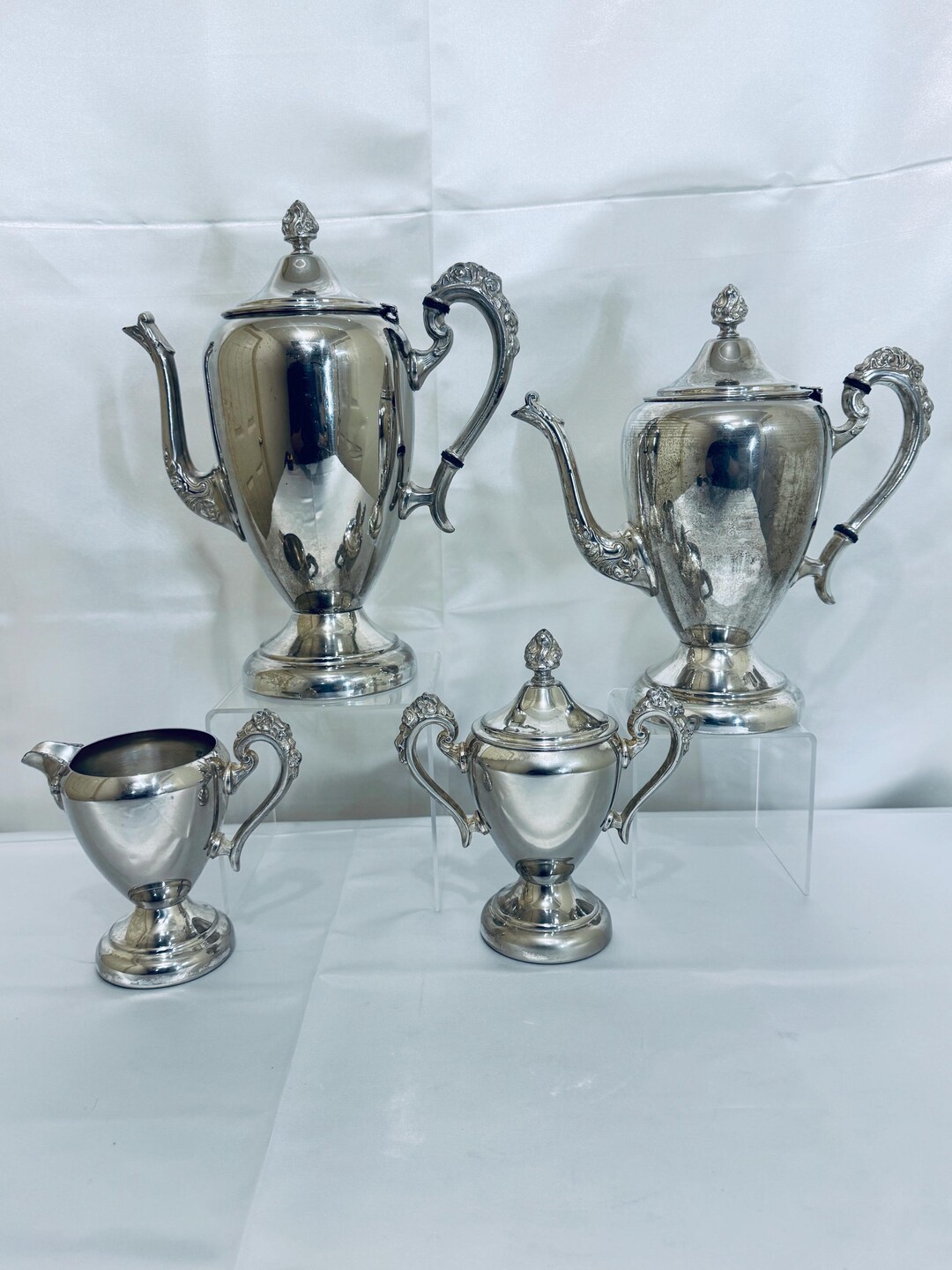 4pc Silverplated Tea and Coffee Set by Modern Silver Mfg. Co - Etsy