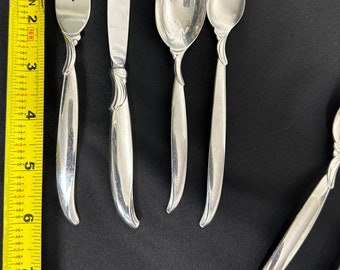 1847 Rogers Bros Flair Silver Plated Flatware Set, 56pc
