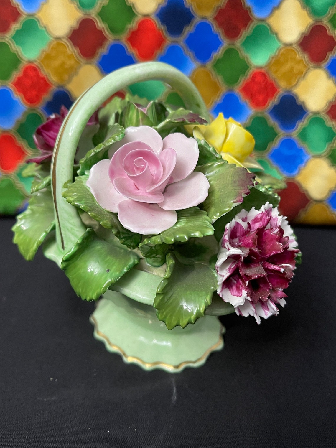 Hand Modelled Best Bone Denton China England Large Bouquet of Etsy