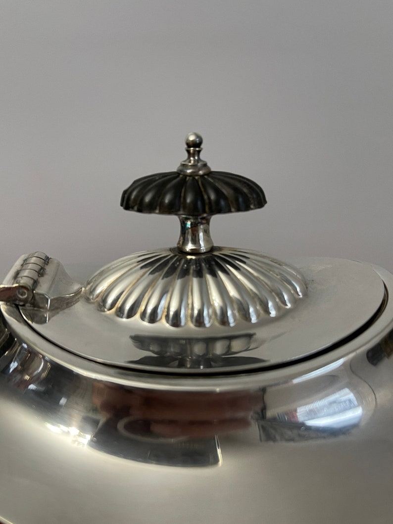 Tea Pot Antique Vintage Elegant Silver Plate Alex Clark Co London Welbeck A1 Coffee Pot