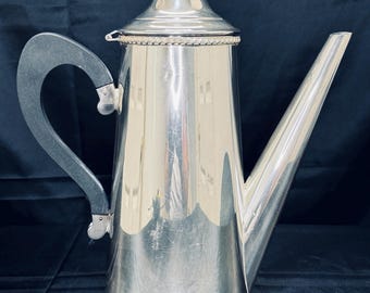 Large Vintage Silverplated Coffee Pot made by Israel Freeman and Son.
